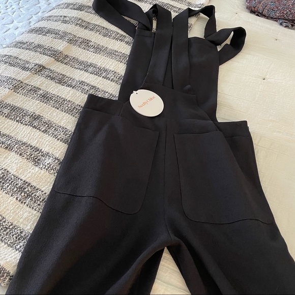 See By CHLOE black crepe jumpsuit size 34 Converts to US 4 - Picture 4 of 16